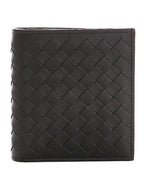 Bottega Veneta Intrecciato Small Folder Half Wallet Brown