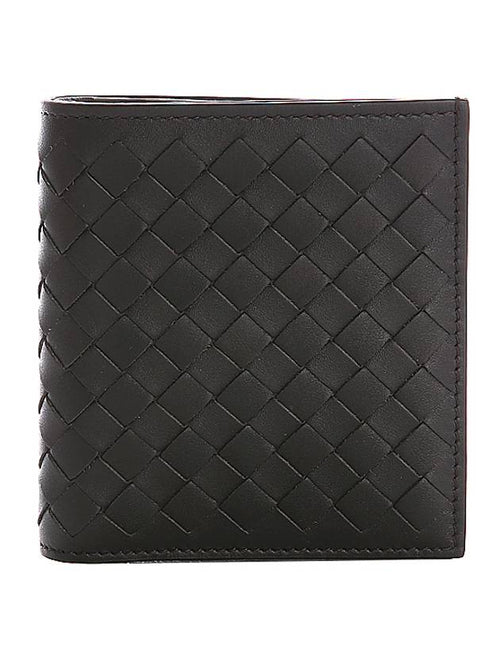 Bottega Veneta Intrecciato Small Folder Half Wallet Brown