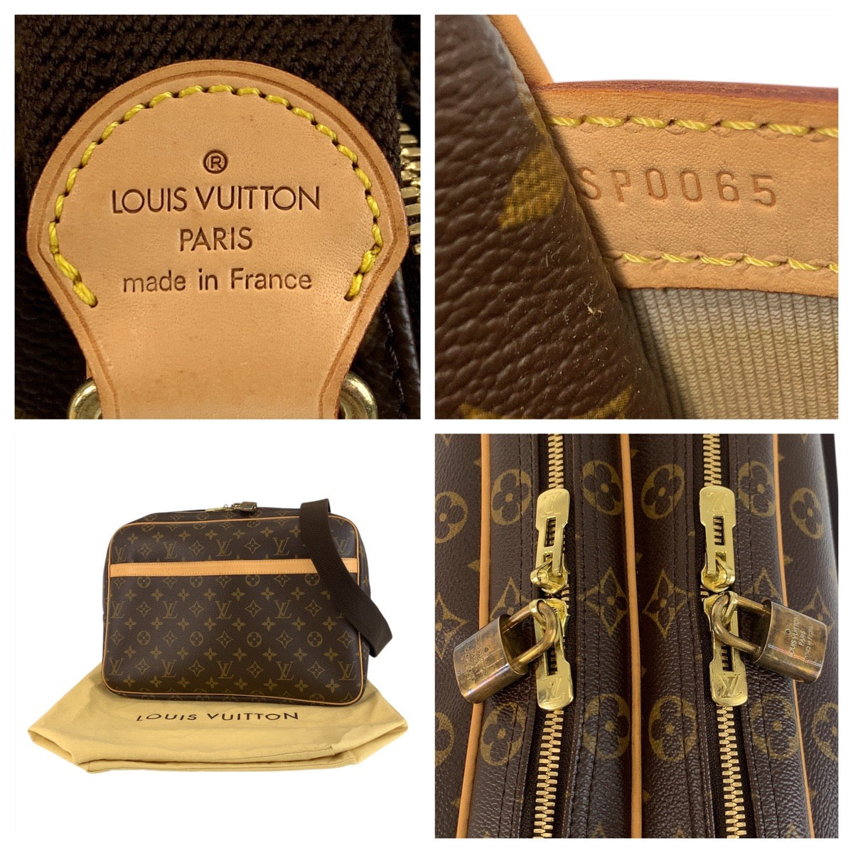 Louis Vuitton Reporter GM Monogram Shoulder Bag