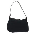 FENDI Mamma Baguette Shoulder Bag Nylon Black  50430