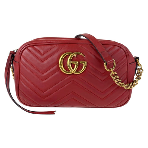 Gucci GG Marmont Leather Chain Shoulder Bag