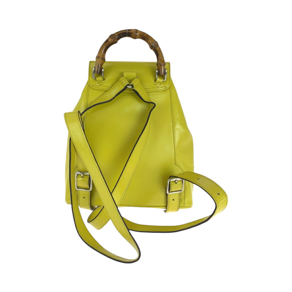 Gucci Bamboo Leather Backpack