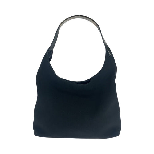 Gucci Hobo Canvas Patent Leather Shoulder Bag