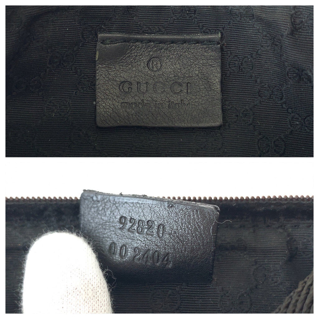 Gucci 92820 Canvas/Leather Handbag