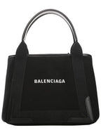 Balenciaga Logo Small Canvas Tote Bag Black