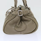 Chloe Paddington Shoulder Bag Leather Gray 01-08-51-5191 50607