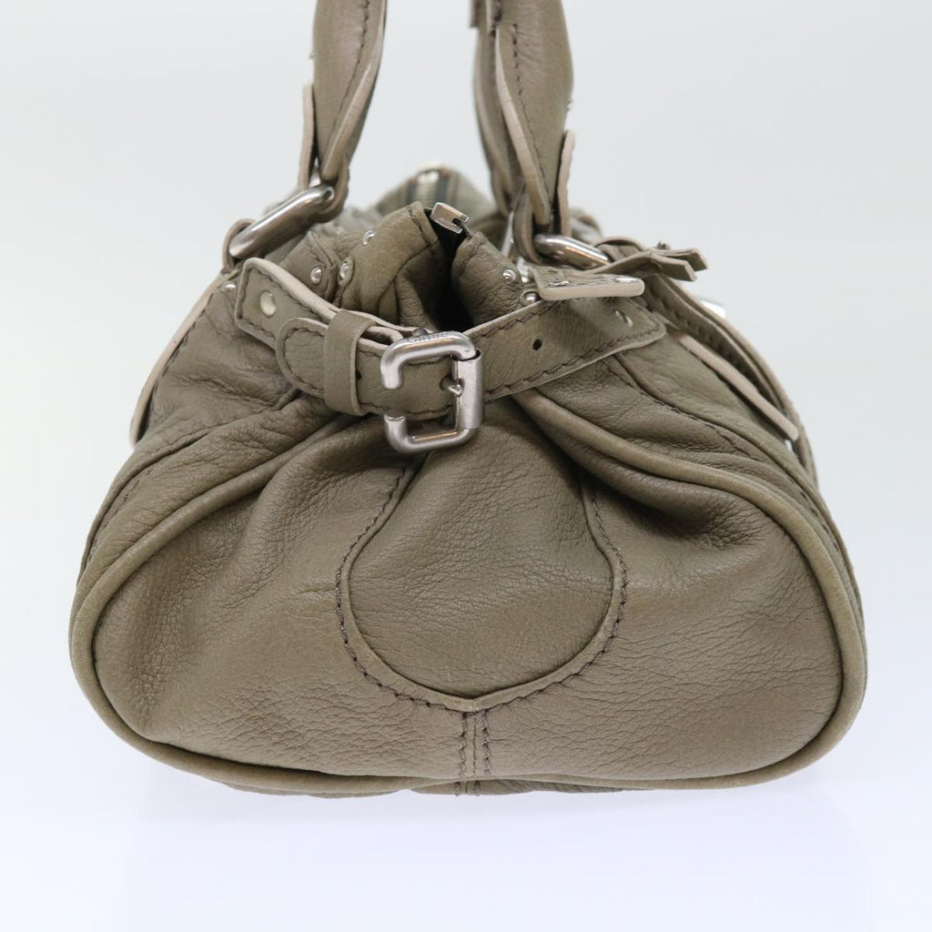 Chloe Paddington Shoulder Bag Leather Gray 01-08-51-5191 50607