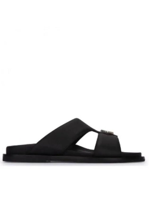 Aqua Grained Calfskin Sandal Black Dior