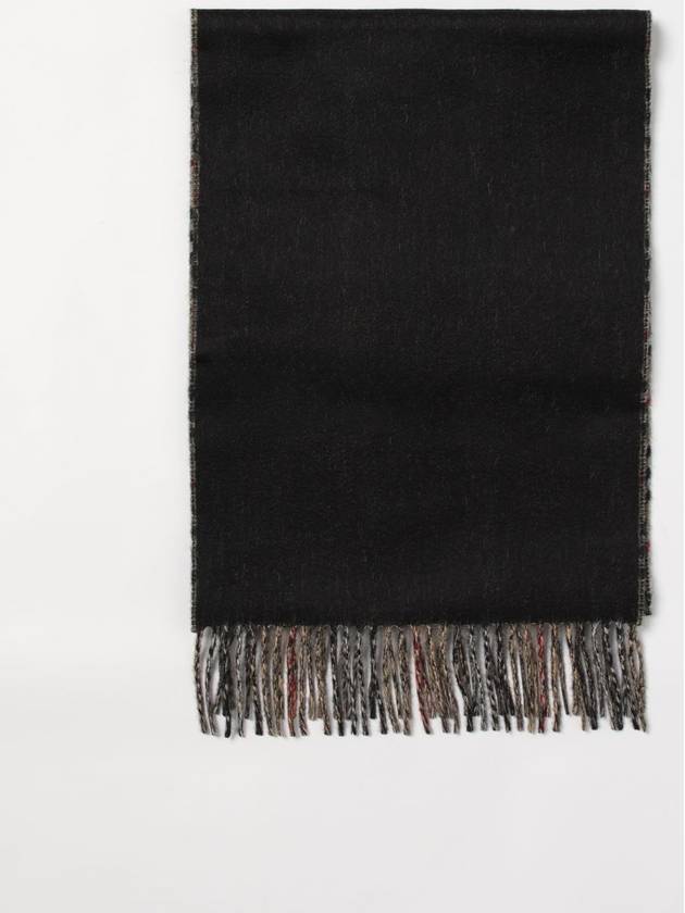 Burberry Check Cashmere Scarf Black
