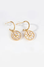 DIOR LUCKY STAR GOLD MOP EARRINGS