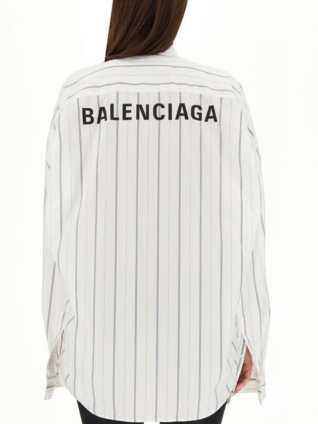 Balenciaga Shirt 725395 TOM06 9167 WHITE NAVY