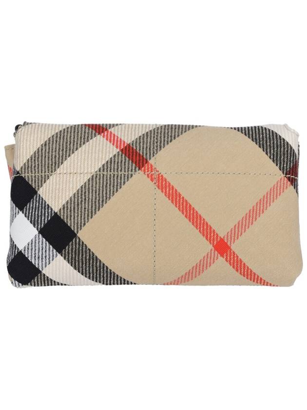 Burberry Snip Check Chain Mini Shoulder Bag Sand