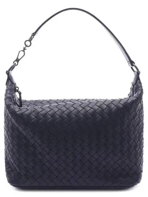 Bottega Veneta Women's Intrecciato Leather Shoulder Bag Navy