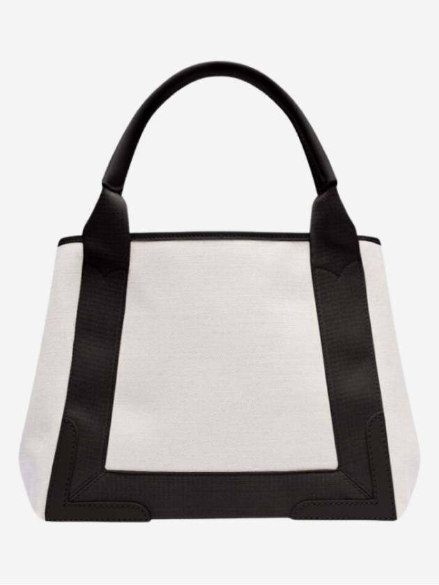 Balenciaga Cabas Logo Canvas Small Tote Bag Black