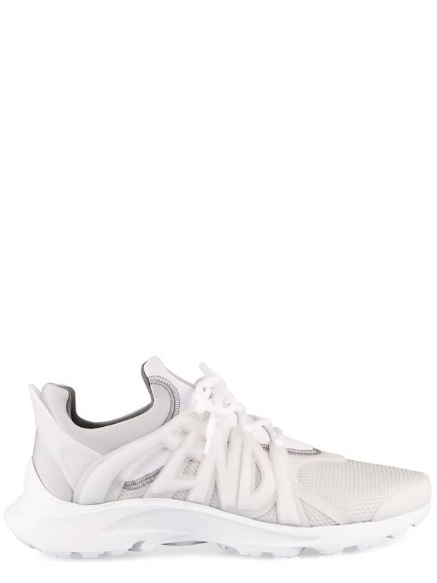 Fendi 3D Rubber Logo Low Top Sneakers White