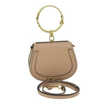 Chloe Small Bracelet Bag Hand Bag Leather 2way Beige 51030