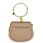 Chloe Small Bracelet Bag Hand Bag Leather 2way Beige 51030