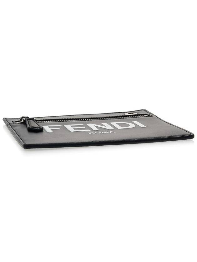 Fendi Peekaboo Pocket Clutch Bag Black