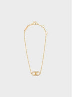 CELINE Maillon Triomphe Diamonds Bracelet Gold