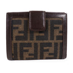 Fendi Canvas Calfskin Bifold Wallet