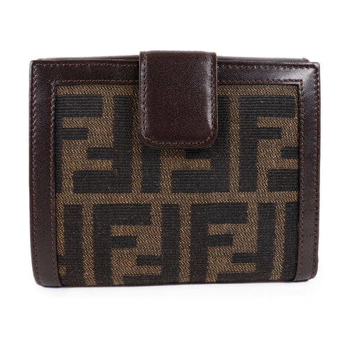 Fendi Canvas Calfskin Bifold Wallet