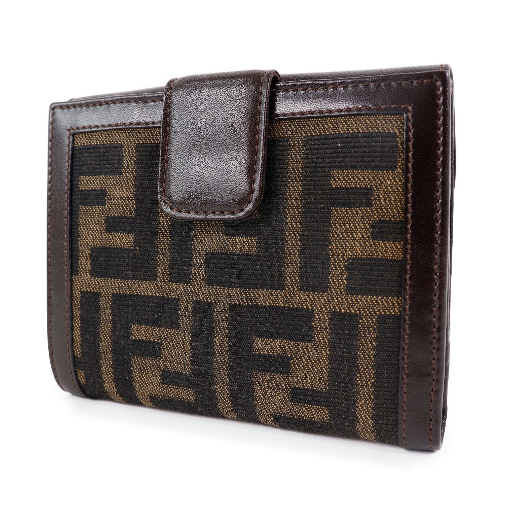 Fendi Canvas Calfskin Bifold Wallet