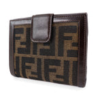 Fendi Canvas Calfskin Bifold Wallet