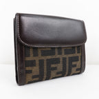 Fendi Canvas Calfskin Bifold Wallet