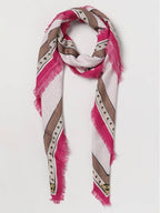 Fendi Wool Silk Shawl Scarf