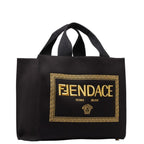 Fendi  yellow Canvas Shoulder Bag Tote Bag ()