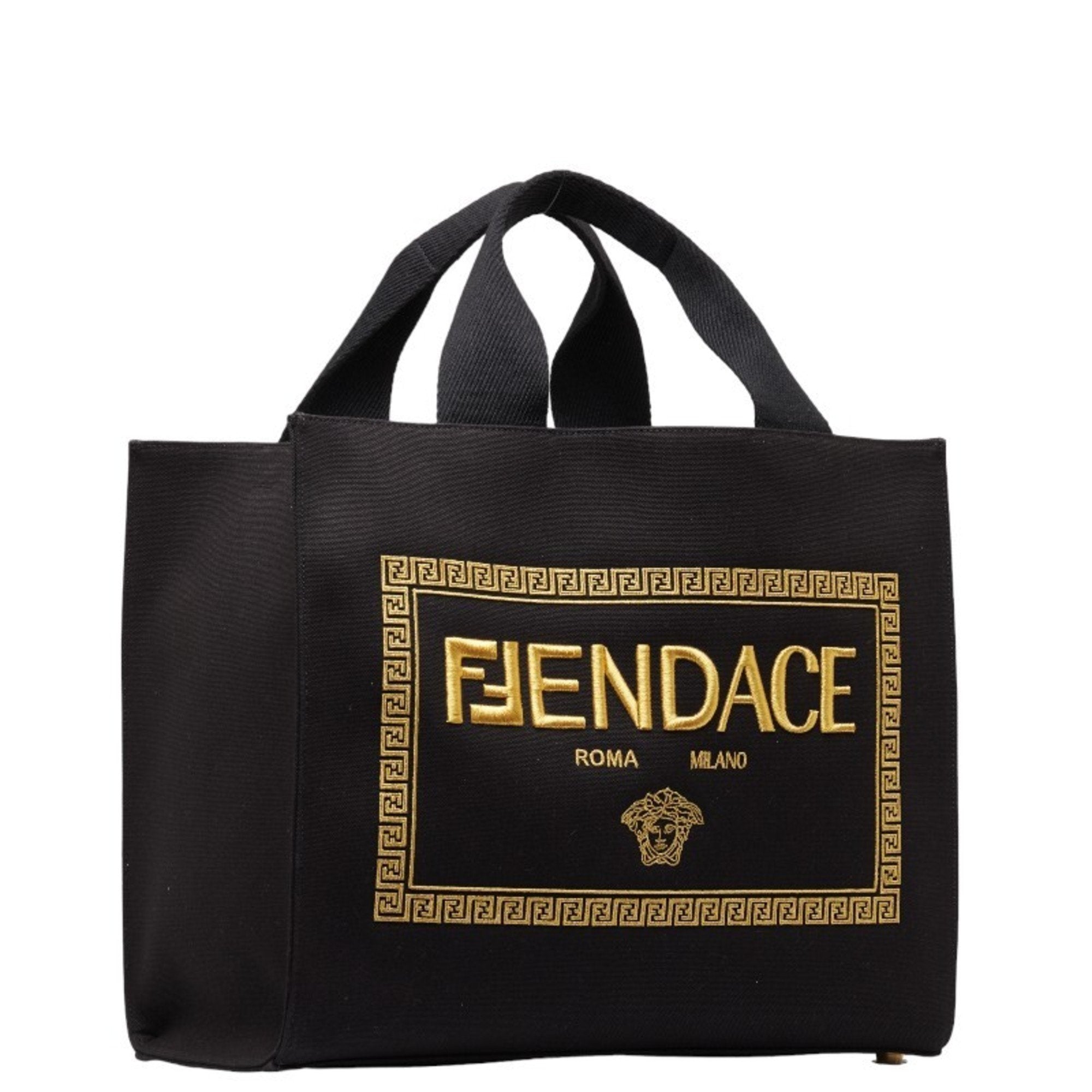 Fendi  yellow Canvas Shoulder Bag Tote Bag ()