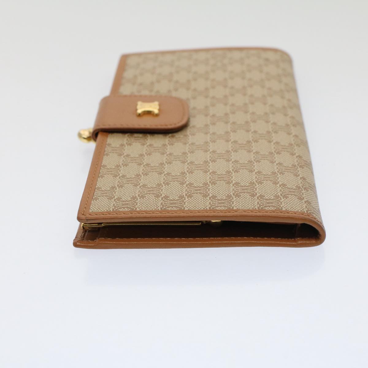 CELINE Macadam Canvas Long Wallet Beige  51307