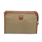 CELINE Macadam Canvas Clutch Bag Beige  51311