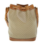 CELINE Macadam Canvas Shoulder Bag Beige  51313