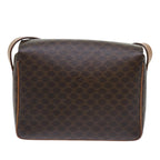 CELINE Macadam Canvas Shoulder Bag PVC Leather Brown  51453