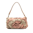 Saint Laurent Flower Shoulder Bag Pink Beige Sweater  Saint Laurent