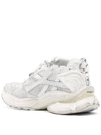 Balenciaga Runner Embroidered Logo Low Top Sneakers White