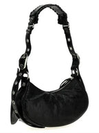 Balenciaga Le Cagole XS Lambskin Shoulder Bag Black