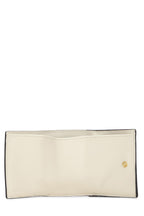 Fendi,  White Leather Roma Compact Chain Wallet, White