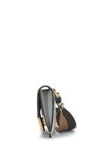 Fendi,  Blue Leather Flat Baguette Bag Mini, Blue