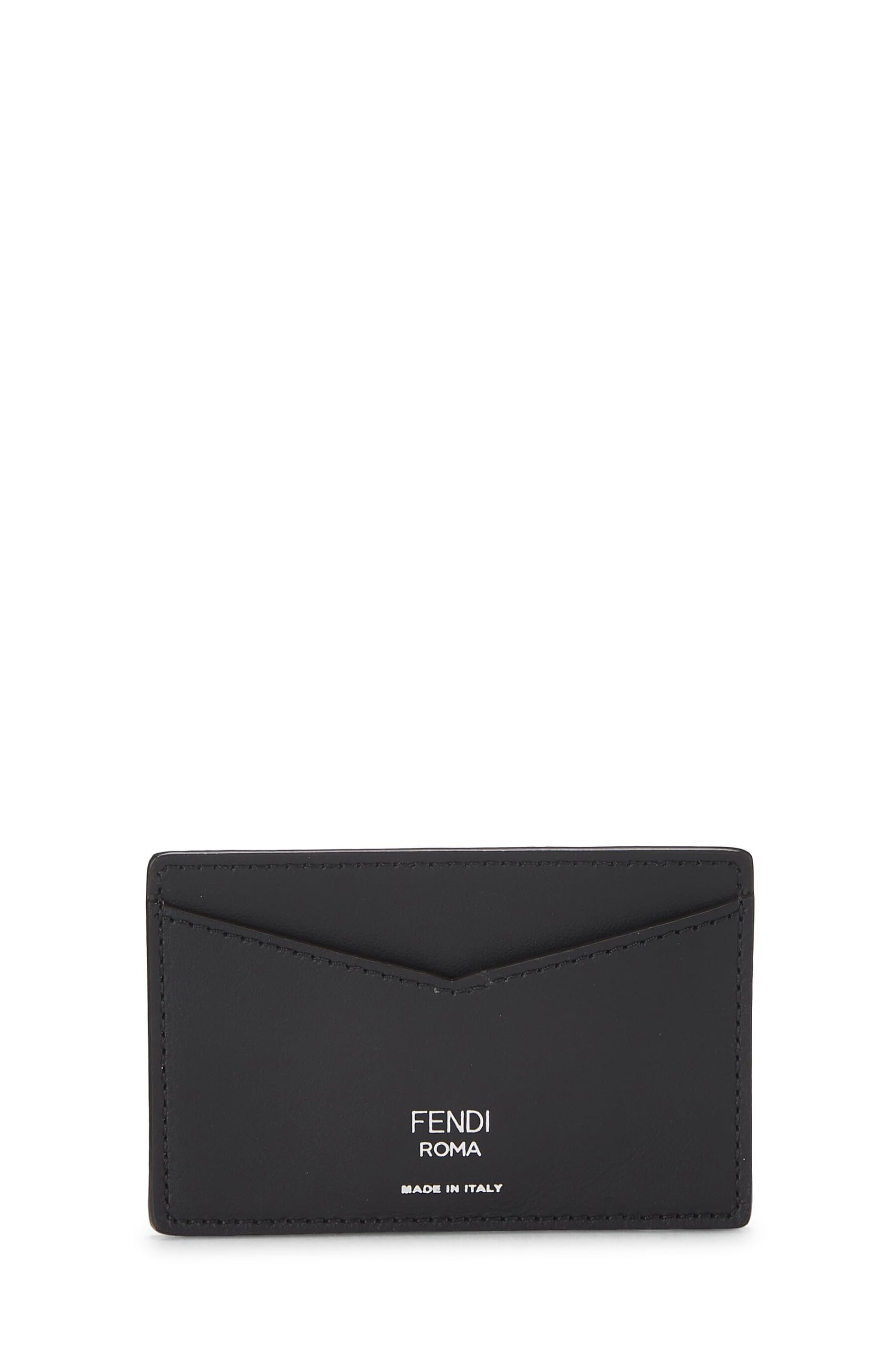 Fendi,  Brown Zucca Coated Canvas Card Holder, Brown