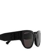 Balenciaga Eyewear Logo Applique Cat Eye Frame Sunglasses BB0323SK