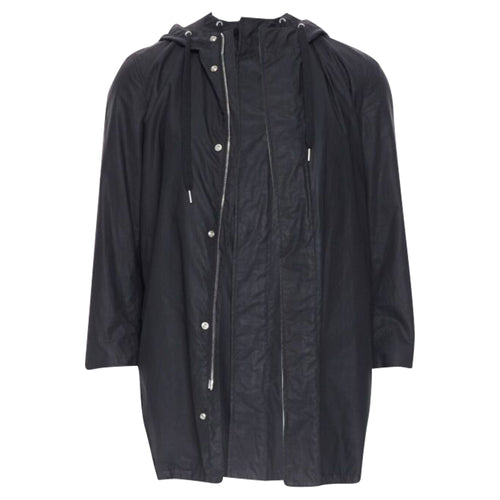 Christian Dior hooded utilitarian drawstrings zipper windbreaker jacket