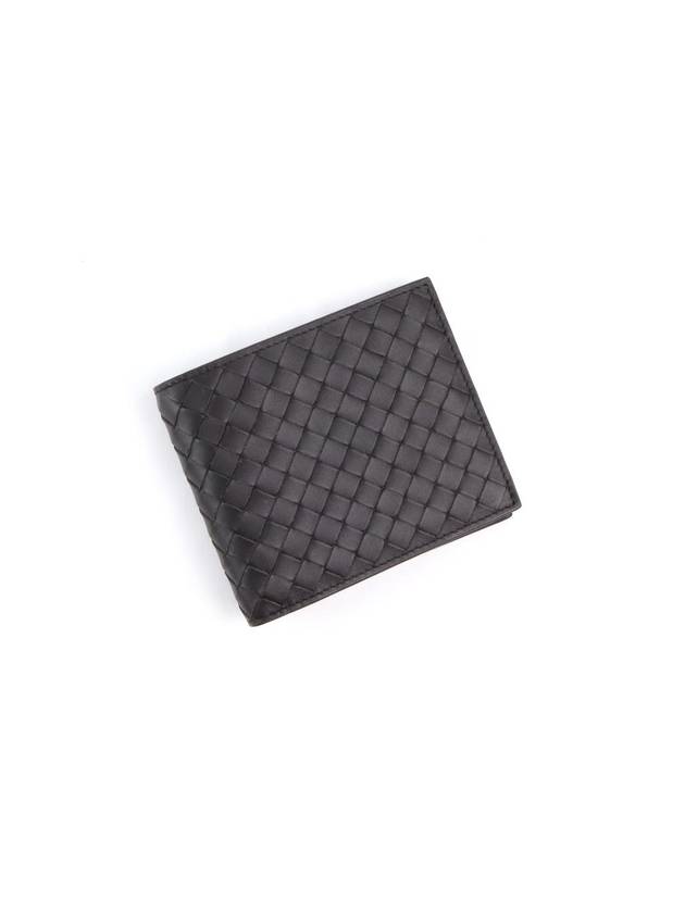 Bottega Veneta Intrecciato Weaving Half Wallet Espresso