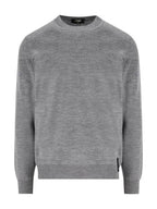 Fendi Crew Neck Wool Sweatshirt Grey