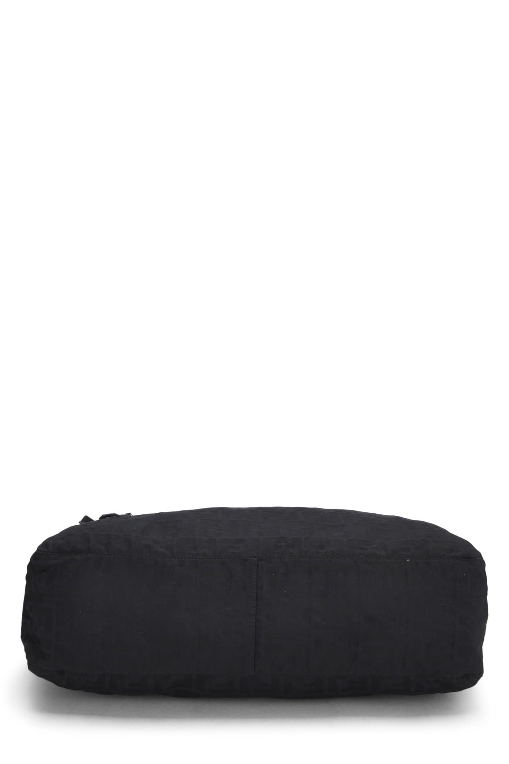 Fendi,  Black Zucca Canvas Messenger Bag, Black
