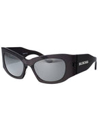 Balenciaga Sunglasses BB0327S 003 GRAY GRAY SILVER