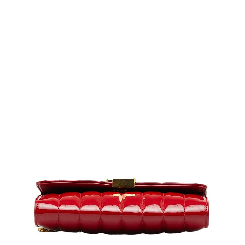 Saint Laurent Vicky Bag in Patent Leather Red 554125