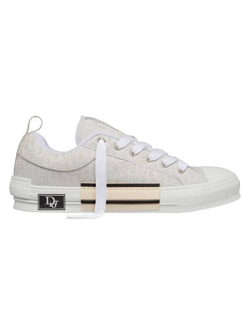 B23 Skater Oblique Jacquard Low Top Sneakers Cream Dior