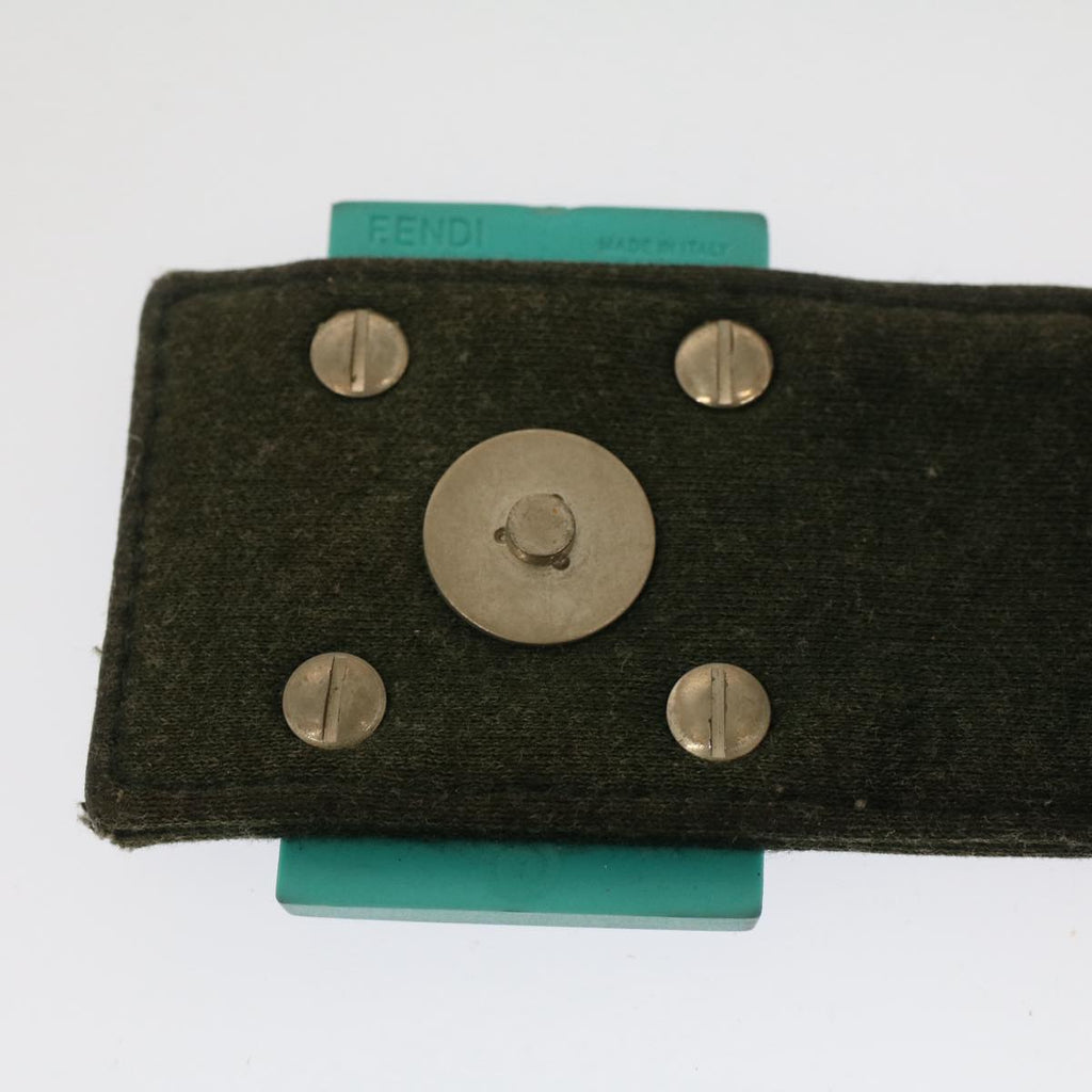 FENDI Mamma Baguette Shoulder Bag Nylon Green52438